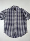 Vintage Gap Navy Plaid Short Sleeve Shirt (XL)