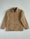 Beverly Hills Polo Club Flannel-Lined Canvas Harrington Jacket – Tan (S)