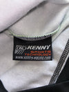 Kenny Racing Kawasaki Team Blot Hoodie Green Black Motocross Sponsor Zip-Up (M)