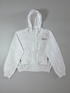 Diesel White Cargo Hooded Jacket – White, multi-pocket utility style, (M)