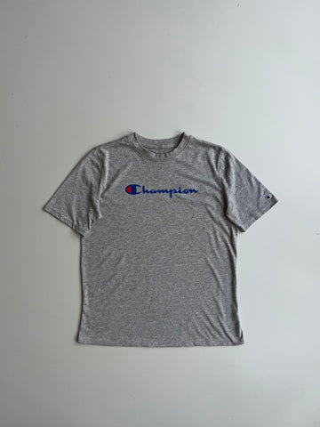 Champion Elite Script Logo Tee - Grey (S)