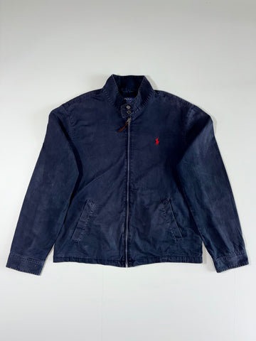 Polo Ralph Lauren Harrington Jacket – Navy w/ Blackwatch Plaid Lining, Size (M)