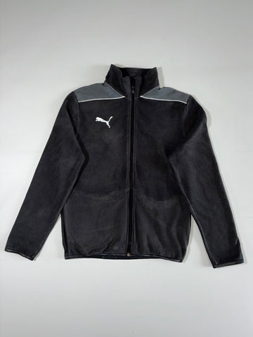 Puma Full-Zip Fleece Jacket – Black, Size (S)