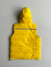NBA Cathay Life Hooded Puffer Vest Yellow, (M)