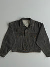 Vintage Black Denim Trucker Jacket Women's (S/M)