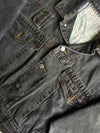 Vintage Black Denim Trucker Jacket Women's (S/M)