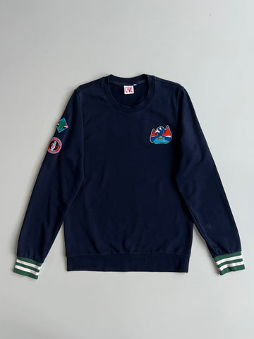 Lacoste Live Patch Detail Crewneck Sweatshirt  (L)