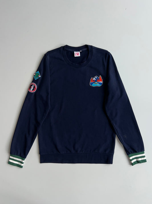 Lacoste Live Patch Detail Crewneck Sweatshirt  (L)