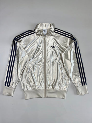 Adidas Originals Metallic Track Jacket – Silver/Champagne, Size (M)