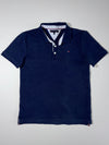 Tommy Hilfiger Striped Placket Polo - Navy (XS)