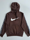 Nike Swoosh Taped Sleeve Hoodie Brown (M)