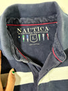Nautica Maritime Heritage Striped Rugby Polo - Navy/White (XL)
