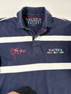 Nautica Maritime Heritage Striped Rugby Polo - Navy/White (XL)