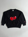 KIRSH Cherry Patch Crewneck Sweatshirt  Black(XL)