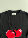 KIRSH Cherry Patch Crewneck Sweatshirt  Black(XL)