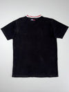 Tommy Jeans V-Neck Striped Collar Tee - Black(XL)