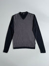 Hugo Boss Houndstooth Panel V-Neck Sweater (M)