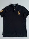 Polo Ralph Lauren Big Pony Gold Logo Polo  Black (XL)