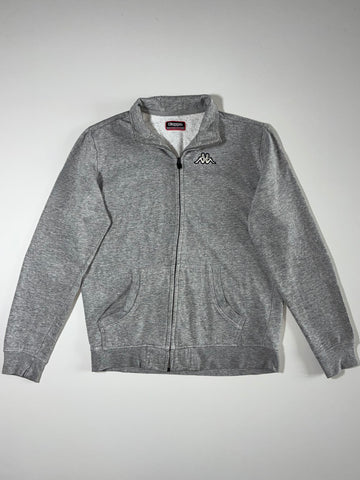 Kappa Embroidered Logo Zip-Up Sweatshirt - Grey(M)