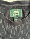 Roots Canada Rain Stripe Beaver Logo Crewneck  (M)