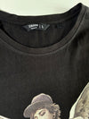 Cropp “Always High” Tattooed Angels Graphic Tee - Black (L)