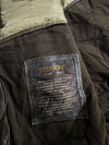 Vintage Redskins Brown Leather Bomber Jacket (M)