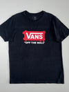 Vans “Off The Wall” Spray Logo Black Graphic Tee – Size XL