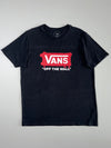 Vans “Off The Wall” Spray Logo Black Graphic Tee – Size XL