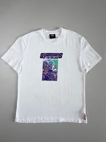 Marvel Guardians of the Galaxy Comic Print White Tee – Size (2XL)