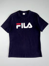 FILA Classic Box Logo Navy Tee – Size (M)