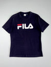 FILA Classic Box Logo Navy Tee – Size (M)