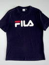 FILA Classic Box Logo Navy Tee – Size (M)