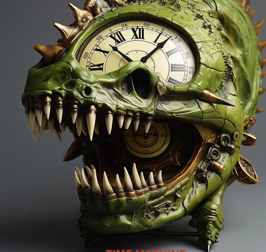 X Steampunk Dragon Clock