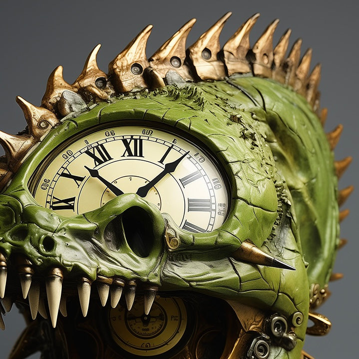 X Steampunk Dragon Clock