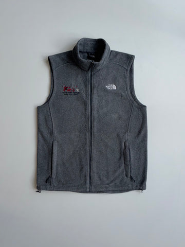 North Face Fleece Vest — “Vic’s Auto Body Repair” Embroidered (L)