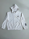 Adidas Hooded Track Jacket — White (L)