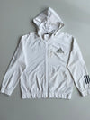 Adidas Hooded Track Jacket — White (L)