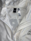 Adidas Hooded Track Jacket — White (L)