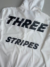 Adidas Hooded Track Jacket — White (L)