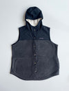 Columbia Sherpa-Lined Hooded Fleece Vest  Black/Grey (2XL)