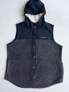 Columbia Sherpa-Lined Hooded Fleece Vest  Black/Grey (2XL)