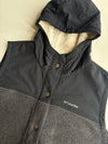 Columbia Sherpa-Lined Hooded Fleece Vest  Black/Grey (2XL)