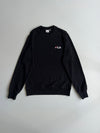 Fila Embroidered Logo Black Sweatshirt (S)