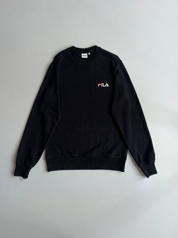 Fila Embroidered Logo Black Sweatshirt (S)