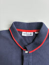 Lacoste Slim Fit Tipped Polo  Navy with Red Trim (M)