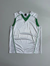 Nike Team Sleeveless Basketball Jersey — White/Green (2XL)