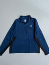 North Face Quarter-Zip Fleece Pullover — Navy (M/L)