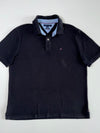 Tommy Hilfiger Custom Fit Polo w/ Chambray Trim – Black – (2XL)