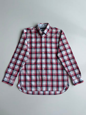 Tommy Hilfiger 80’s Two-Ply Plaid Button Down Shirt (M)