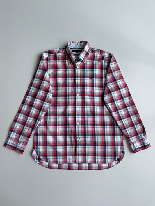 Tommy Hilfiger 80’s Two-Ply Plaid Button Down Shirt (M)